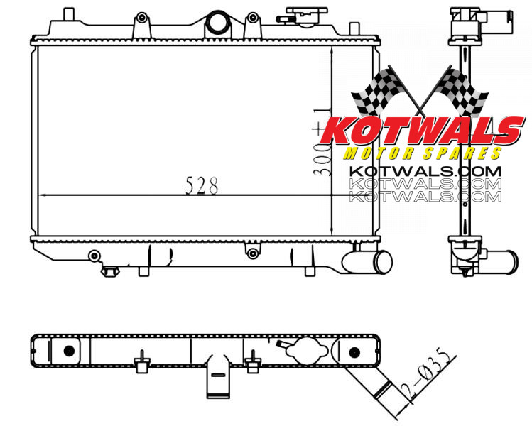 RADIATOR MAZDA 323 1.3 1.6 89-04 B3 F6 RADIATOR MAZDA RUSTLER 1.6 94-94 ...